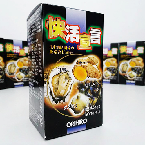 Tinh chất hàu tươi, tỏi, nghệ Orihiro 180 viên Nhật Bản